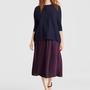 Petite Pleated Midi Skirt